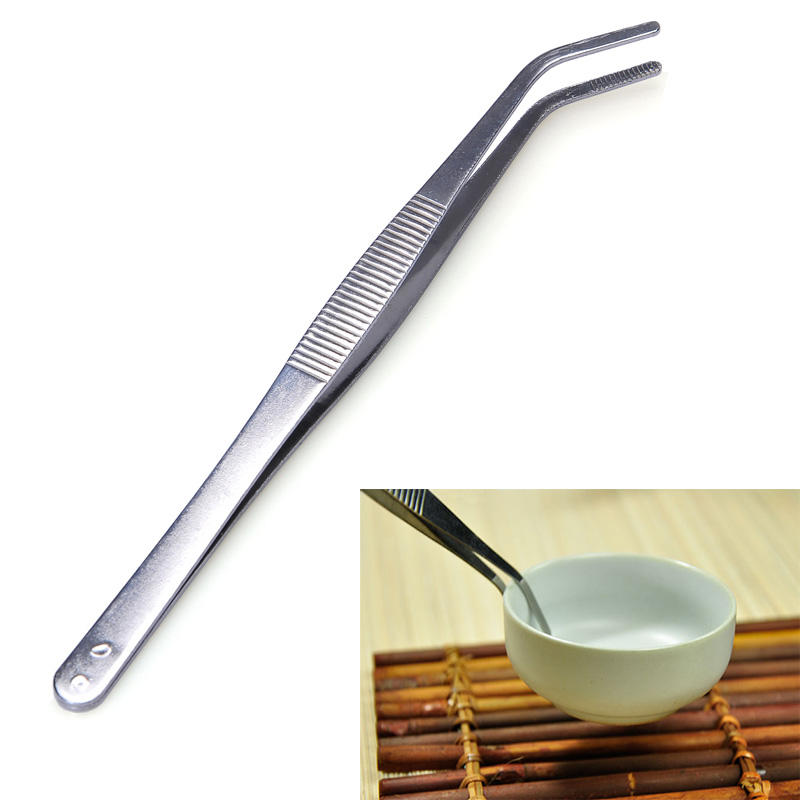 2pcs Stainless Steel Tea Tweezers Kungfu Tea Clamp Tool