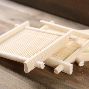 4pcs Bamboo Tea Cup Mat Coaster Kungfu Tea Scald P...