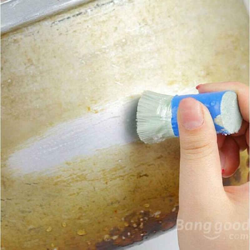 10Pcs Kitchen Stainless Steel Cleaning Rod Stick Metal Rust Remover Brush