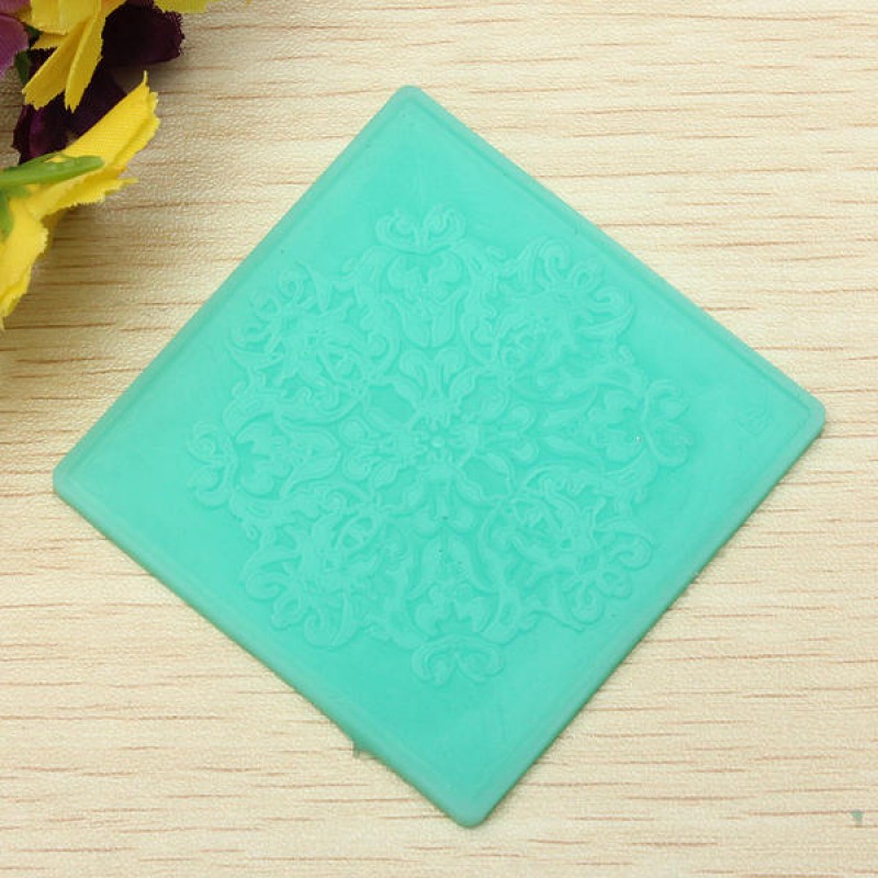 Circle Lace Decoration Silicone Mold Fondant Cake Baking Mat