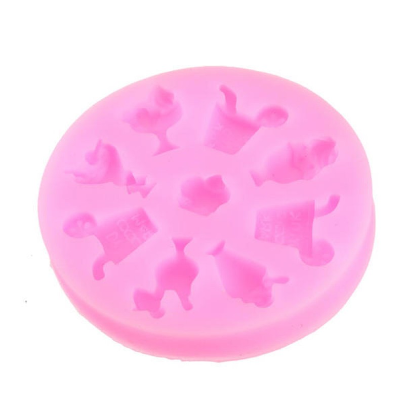 DIY Ice Cream Silicone Chocolate Fondant Cake Decoration Mold Tools