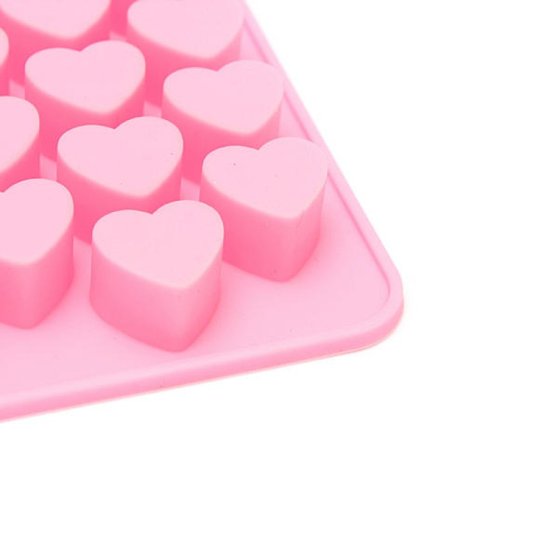 55 Holes Mini Heart Silicone Cake Muffin Chocolate Mold