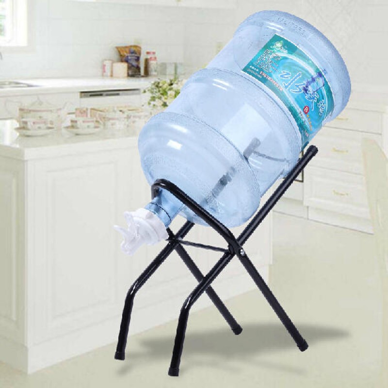 Bottle Water Invert Rack With A Spout And A Stick