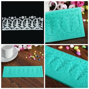 Christmas Tree Silicone Fondant Lace Mold