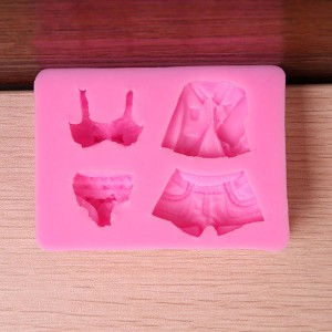 Lady Dress Bikini Silicone Fondant Mold Sugarcraft...