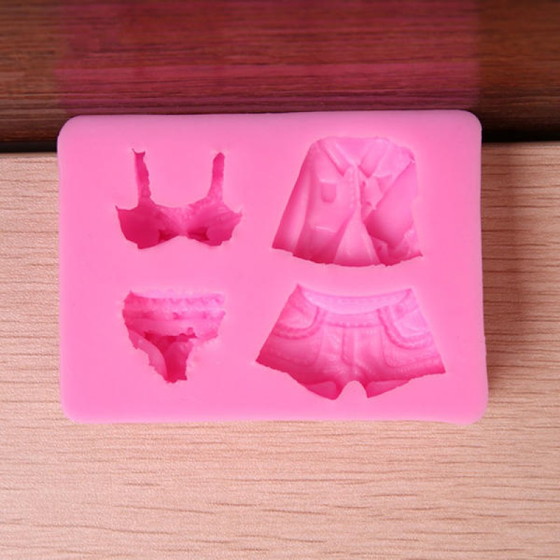 Lady Dress Bikini Silicone Fondant Mold Sugarcraft Chocolate Mold