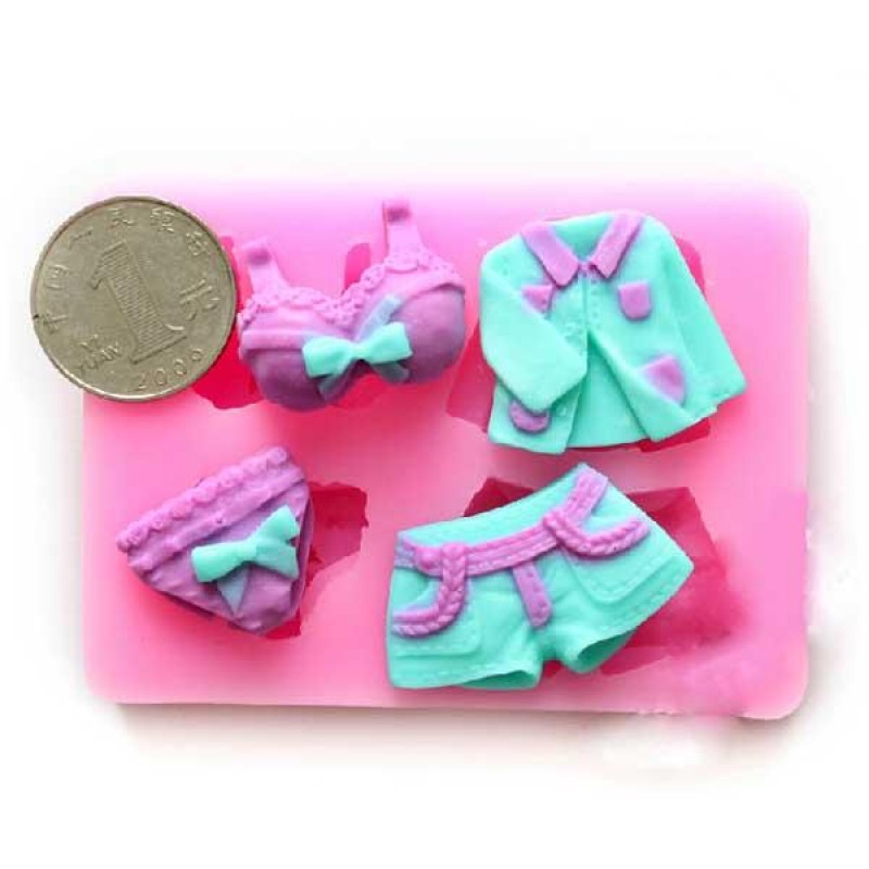 Lady Dress Bikini Silicone Fondant Mold Sugarcraft Chocolate Mold