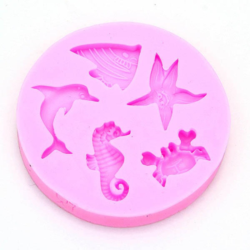 Marine Animals Silicone Fondant Mold Cake Decorating Chocolate Mold