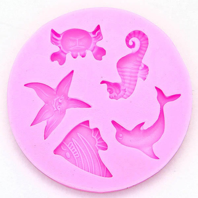 Marine Animals Silicone Fondant Mold Cake Decorating Chocolate Mold