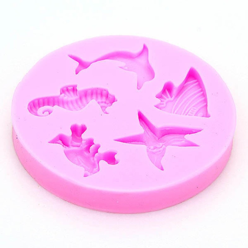 Marine Animals Silicone Fondant Mold Cake Decorating Chocolate Mold