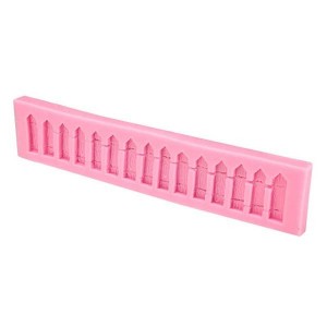 Fence Silicone Fondant Mold Cake Decorating Polyme...