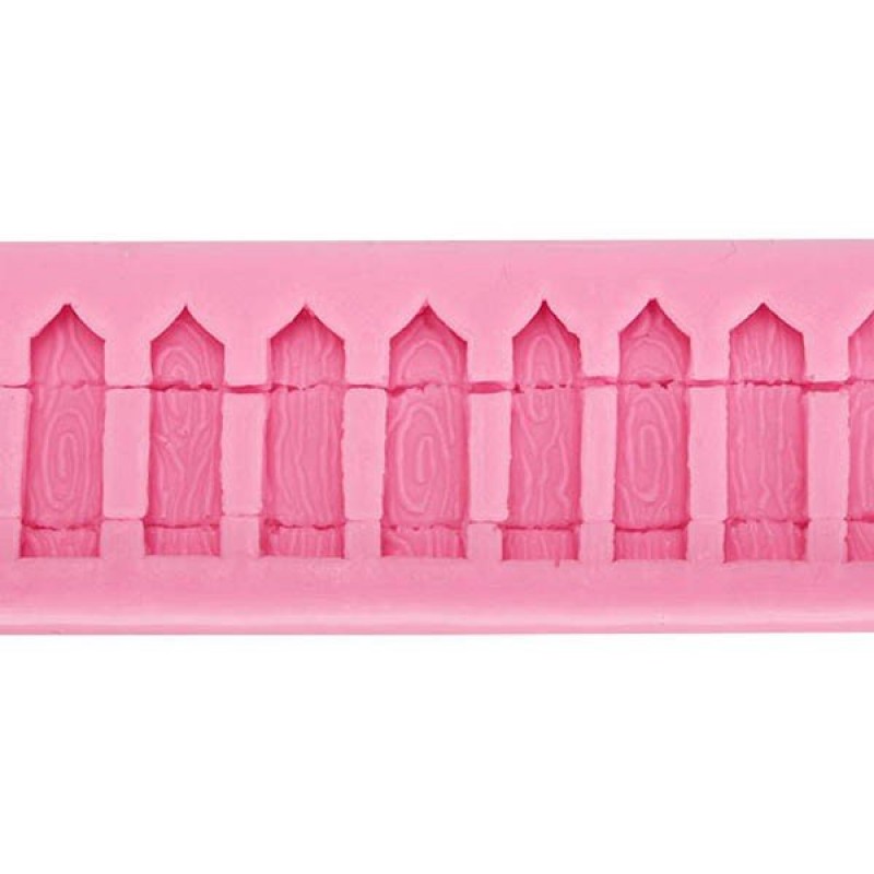 Fence Silicone Fondant Mold Cake Decorating Polymer Clay Mould