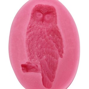 Cute Owl Silicone Fondant Cake Mold Chocolate Poly...