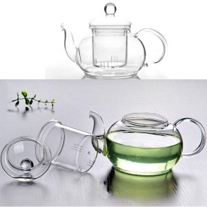 350ML-1000ML Heat Resistant Glass Teapot With Infu...
