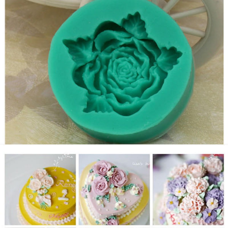 Beautiful Silicone Flower Fondant Mold Mould 3D Cake Mold Cake Decoration