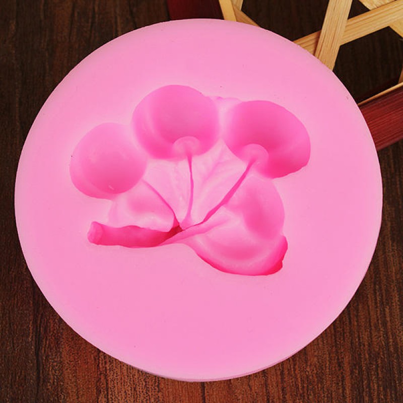 Cherry Shape Chocolate Silicone Mold Fondant Cake Decoration Mould