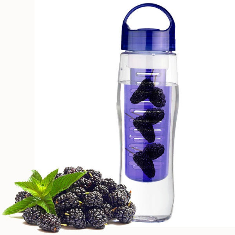 700ML Sports Plastic Fruit Infuser Water Bottle Cup BPA Free Filter Juice Maker