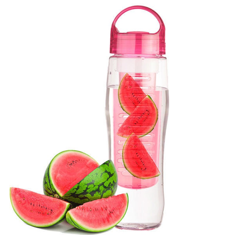 700ML Sports Plastic Fruit Infuser Water Bottle Cup BPA Free Filter Juice Maker