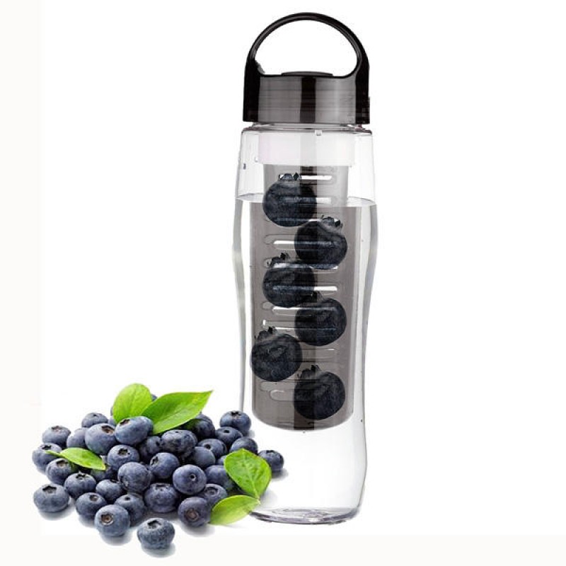 700ML Sports Plastic Fruit Infuser Water Bottle Cup BPA Free Filter Juice Maker