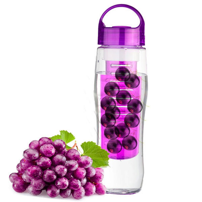 700ML Sports Plastic Fruit Infuser Water Bottle Cup BPA Free Filter Juice Maker