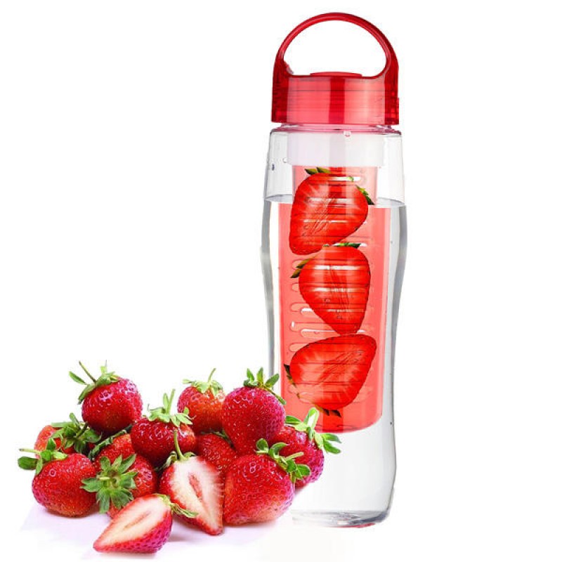 700ML Sports Plastic Fruit Infuser Water Bottle Cup BPA Free Filter Juice Maker