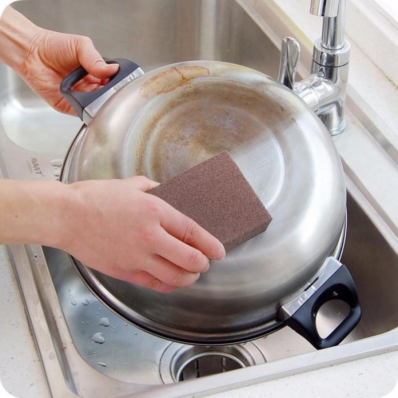 Emery Sponge Brush Eraser Cleaner Kitchen Rust Cleaning Tool