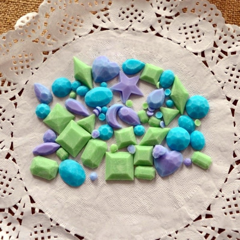 Mini Gem Diamond Shape Fondant Mold Silicone Cake Candy Chocolate Mold Cake Decorating Tool