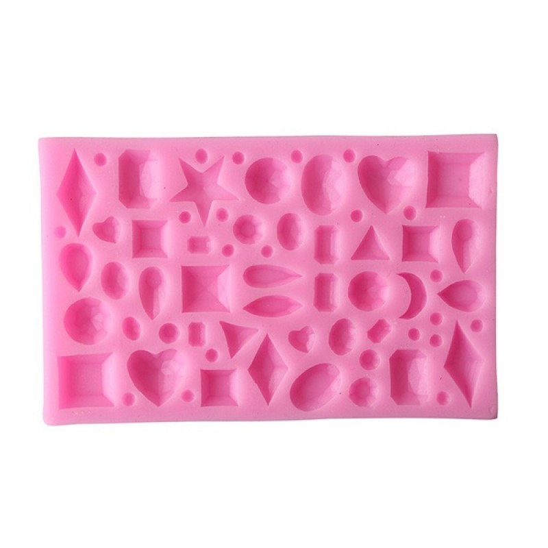 Mini Gem Diamond Shape Fondant Mold Silicone Cake Candy Chocolate Mold Cake Decorating Tool