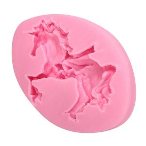 Carousel Unicorn Horse Fondant Mold Silicone Mould...