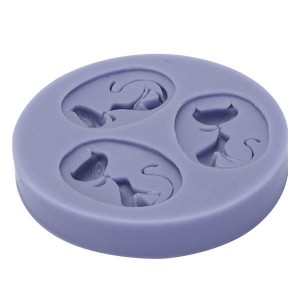 3 Cats Silicone Mold Fondant Cake Mould Decorating...