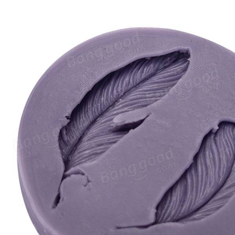 Silicone Fondant Mold 3D Feathers Fondant Cake Mould Silicone Fondant Mould Decoration Chocolate