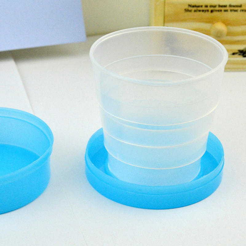 Plastic Outdoor Folding Water Cup Camping Hiking Folding Drinking Cup