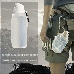 Outdoor Silicone Folding Bottle Cup Camping Hiking...