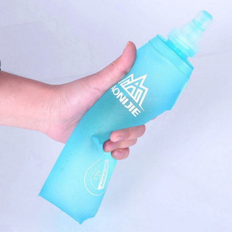 AONIJIE Foldable Soft Plasticity Bags Flask TPU Squeeze Outdoor Sports Running Water Bottle