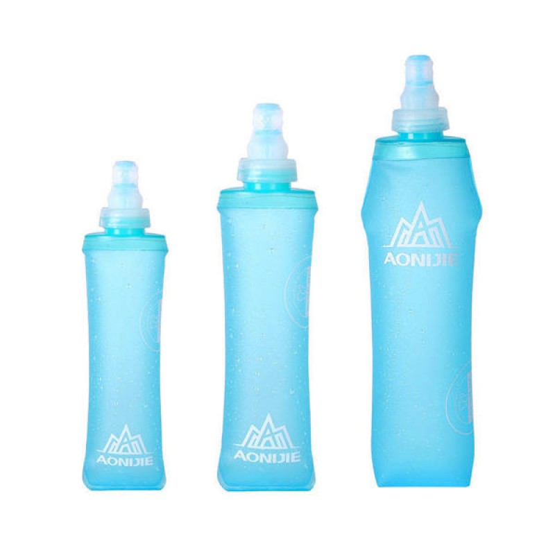 AONIJIE Foldable Soft Plasticity Bags Flask TPU Squeeze Outdoor Sports Running Water Bottle