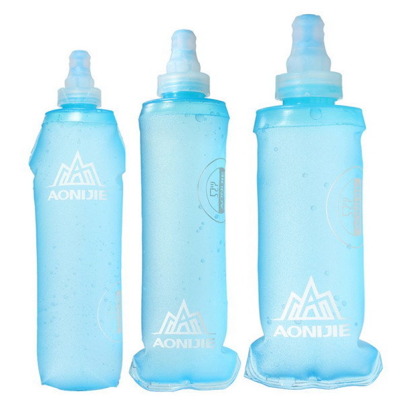 AONIJIE Foldable Soft Plasticity Bags Flask TPU Squeeze Outdoor Sports Running Water Bottle