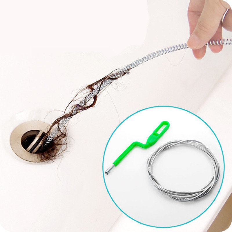 Hair Removal Tool Drain Dredge Pipe Sewer Cleaner Hook Kitchen Sink Cleaner Tool