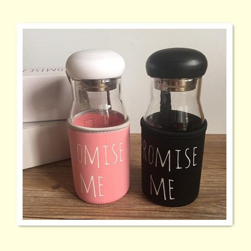 Promise Me Korea Style Water Glass 650ml Fashion Fruit Sport Bottle