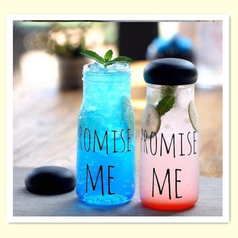 Promise Me Korea Style Water Glass 650ml Fashion Fruit Sport Bottle