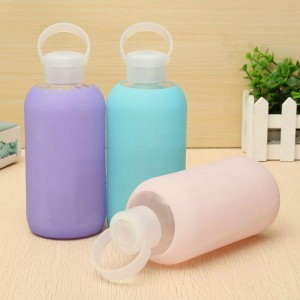 500ml Creative Glass Water Bottle Portable Cute Gl...