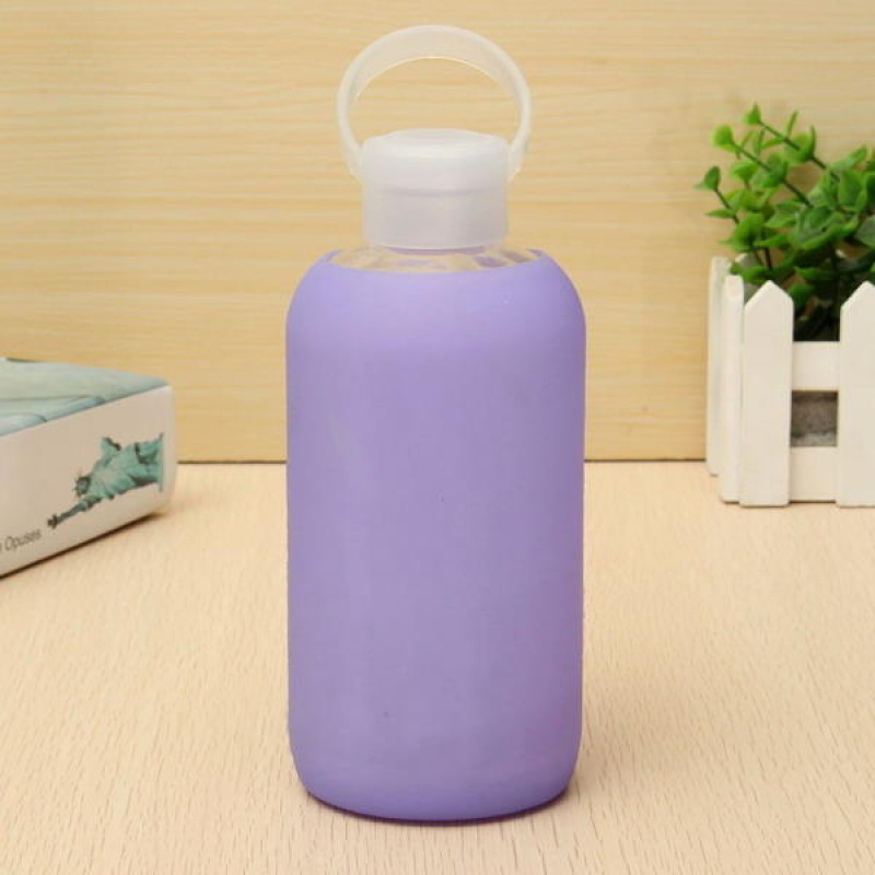 500ml Creative Glass Water Bottle Portable Cute Glass Cups Mini Water Bottle