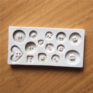 New Button Shape Silicone Mold Jelly Soap Chocolat...