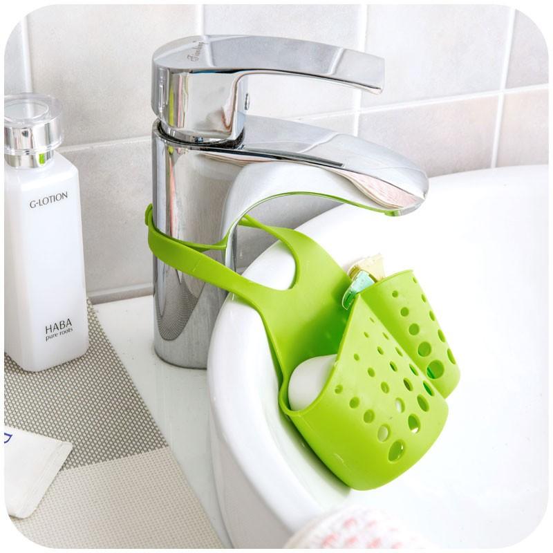 Kitchen Portable Hanging Drain Bag Basket Bath Storage Gadget Tools Sink Holder