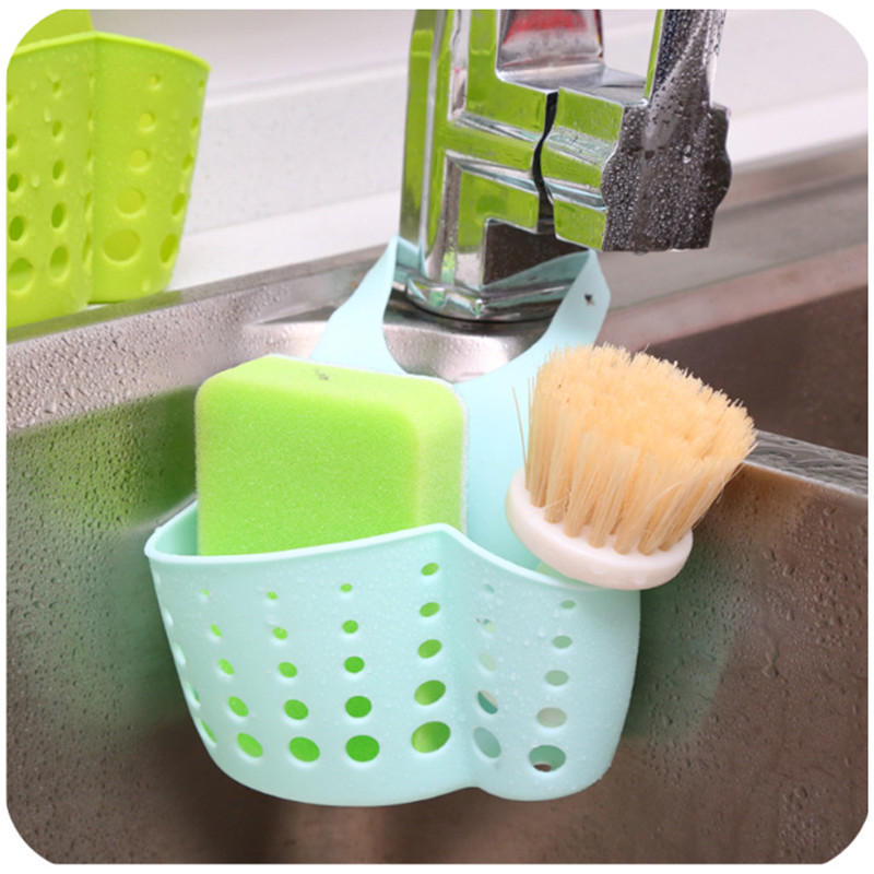 Kitchen Portable Hanging Drain Bag Basket Bath Storage Gadget Tools Sink Holder