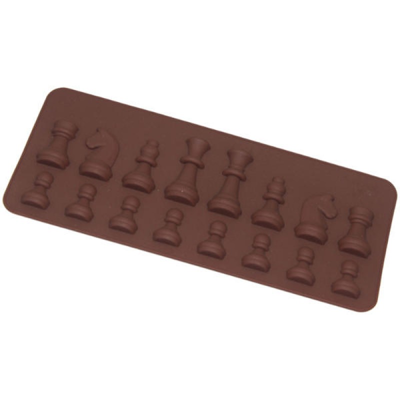 CF-BW16 Silicone Chess Fondant Cake Mold Chocolate Candy Sugar Mould Bakeware Decorating Tool