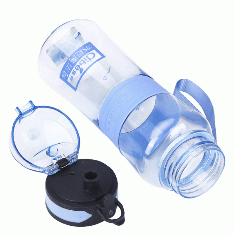 Dibe High Capacity Leak-proof Sport Water Bottle Seal Nozzle Bicycle Travel Cup With Cover Filter