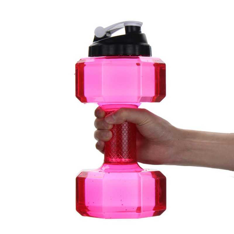 2.5L Large Capacity BPA Free Gym Training Drink Dumbbell Water Bottle Travel Sport Cup Kettle Jug