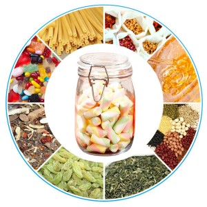 Round Glass Clear Jam Spices Sauce Food Storage Pr...