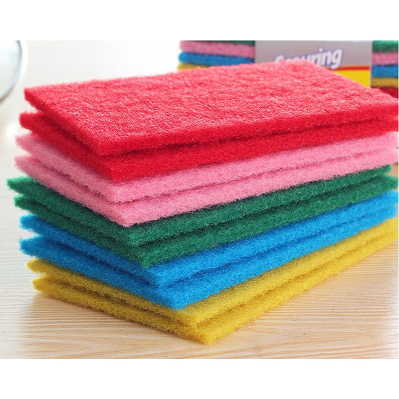 KC-CS15 10Pcs Dish Pan Washing Cleaning Sponge Brush Scrubber Dishcloth Cleaner Tool