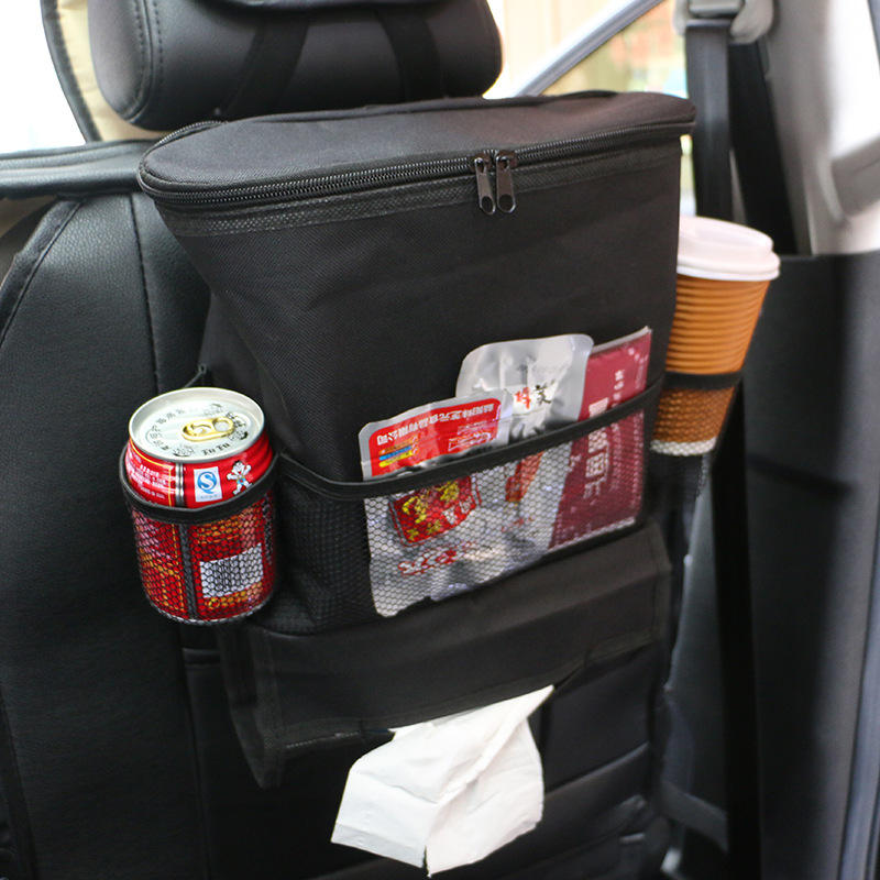 KC-KS03  Car Storage Bag Food Beverage Paper Towels Organizer Container  Picnic Lunch Dinner Bag Ice Cooler